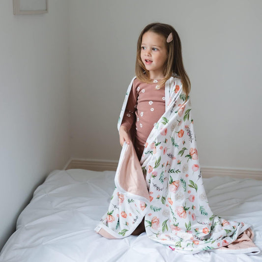 Pobi Baby Premium Baby Blanket, Soft Stretchy Quilt For Babies, Toddlers, Kids (Allure)
