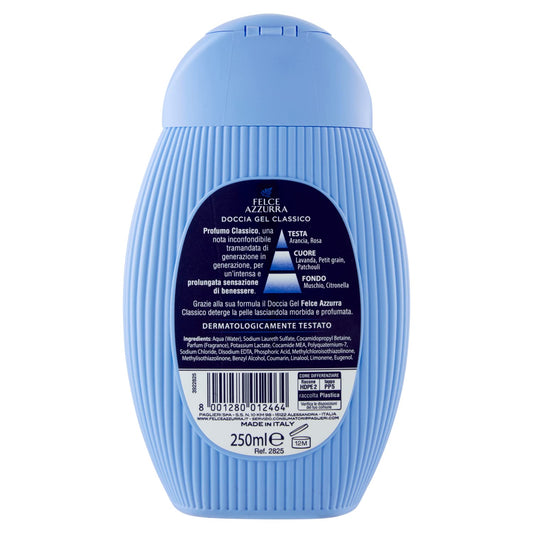 Felce Azzurra Original - The Timeless Essence Shower Gel - Rich Formula Envelops Your Skin To Provide Smoothness And Moisture - Contains Rich Essential Oils To Rebalance And Regenerate - 8.4 Oz