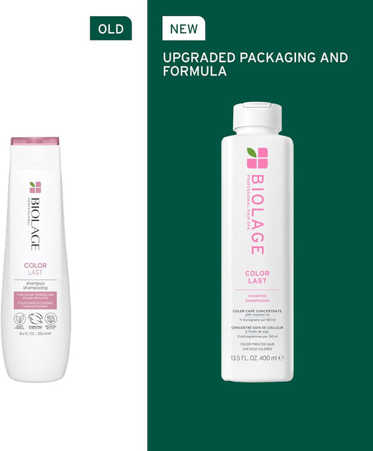 Biolage Color Last Shampoo, Helps Prevent Colour Fade, For Colour-Treated Hair, Enriched With Soybean Oil, 400Ml