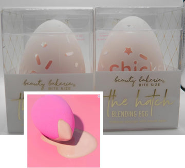 Beauty Bakerie The Hatch Blending Egg | 2 Pack | Makeup Sponge With Travel Case | Blender Sponge, Pink