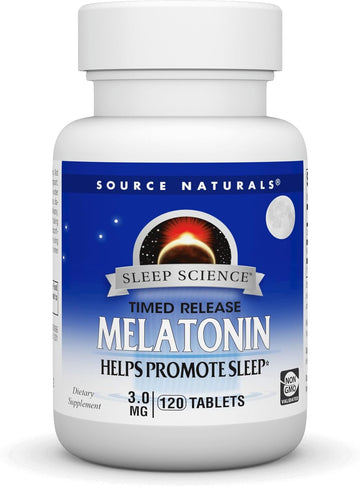 Source Naturals Time Released Melatonin* - 3 mg, 120 Tablets