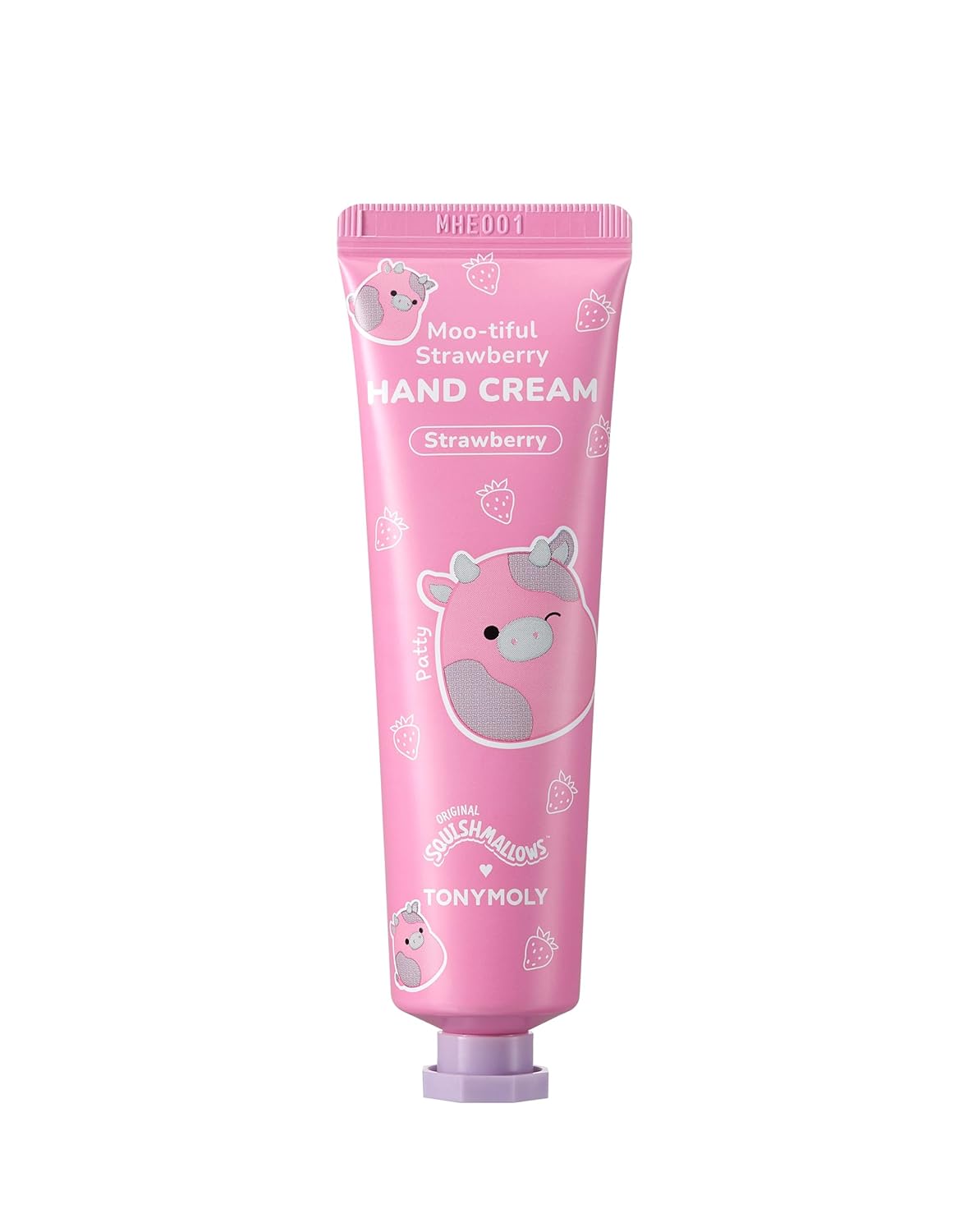 Tonymoly X Squishmallow Valentine Patty Moo-Tiful Strawberry Milk Hand Cream - Moisturizing And Soothing, 30Ml