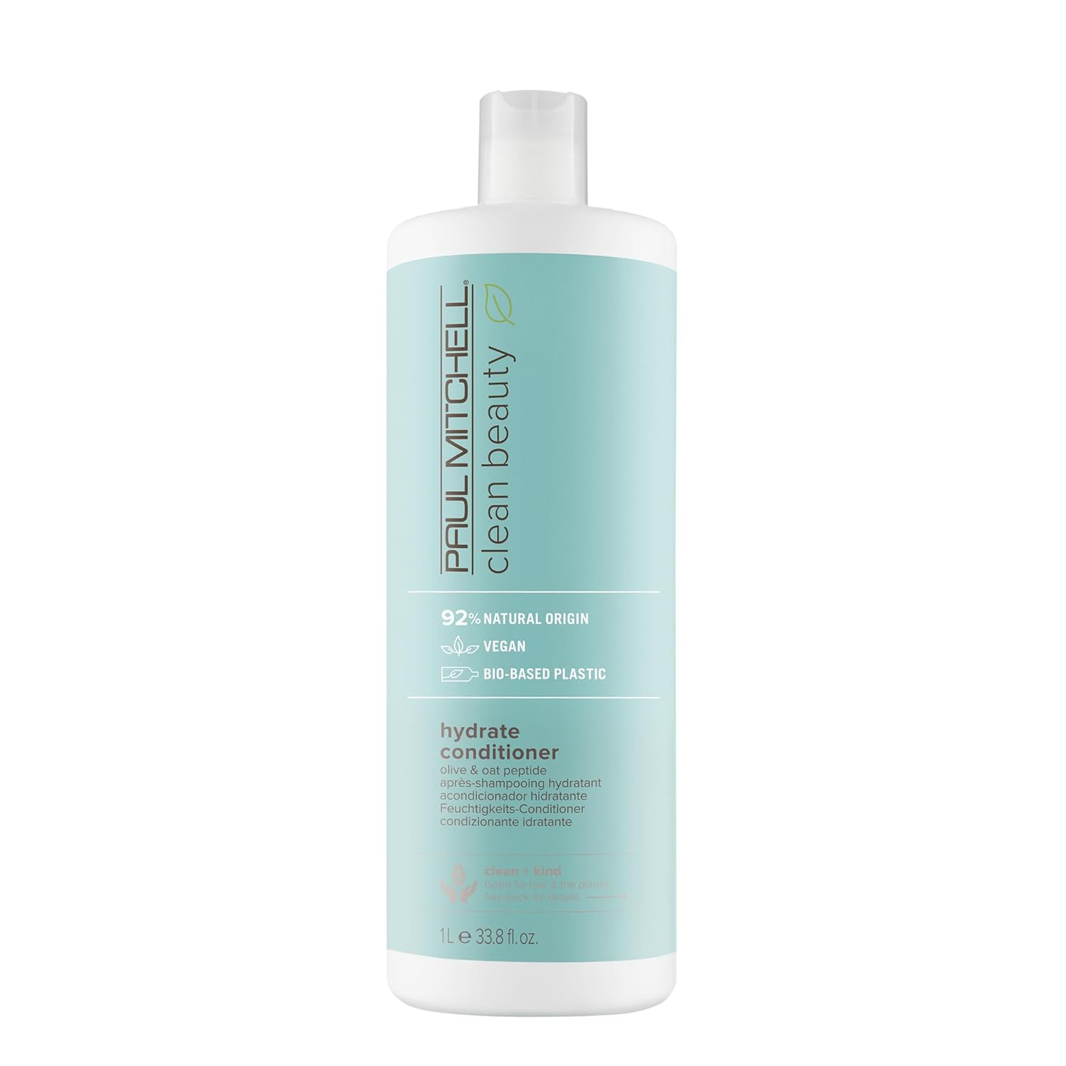 Paul Mitchell Clean Beauty Hydrate Conditioner, Intensely Nourishing Conditioner, Improves Manageability, For Dry Hair