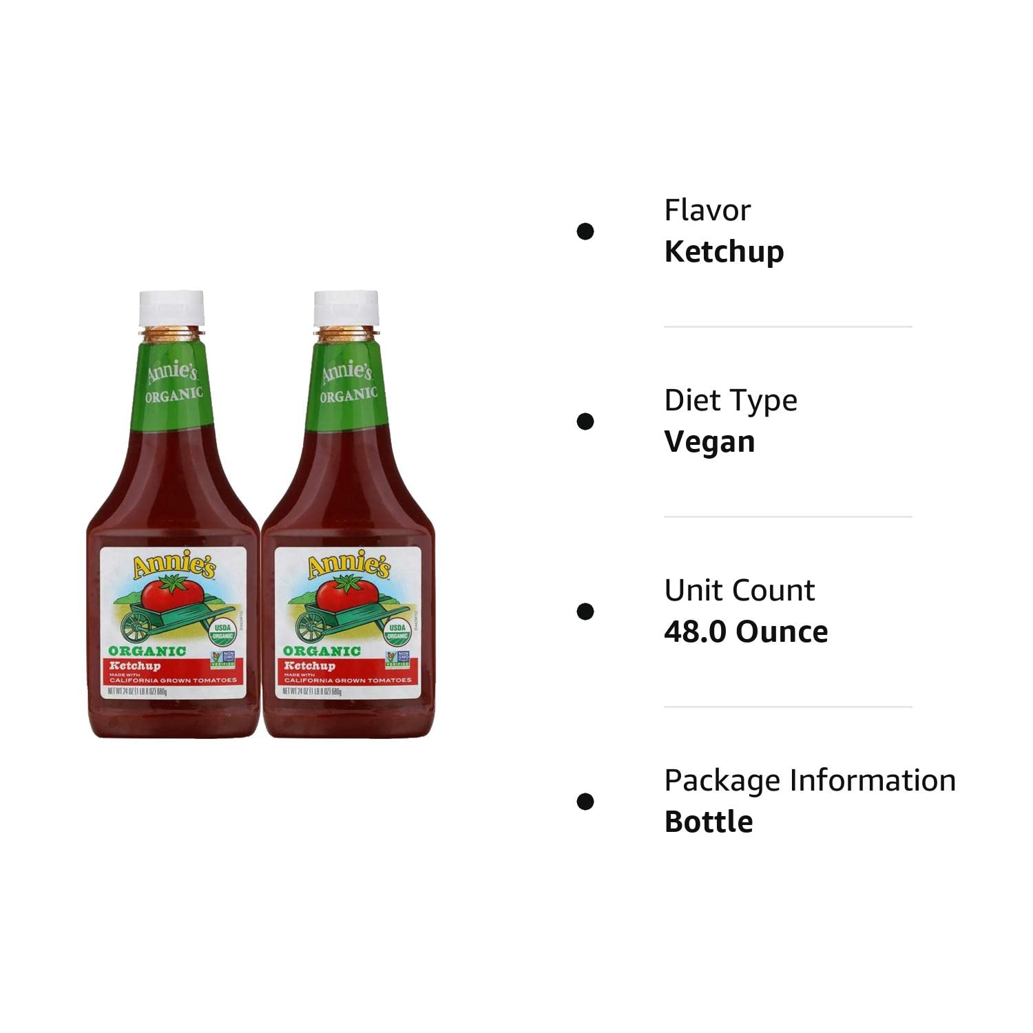 Annie's Homegrown Organic Ketchup - 24 oz - 2 pk : Everything Else