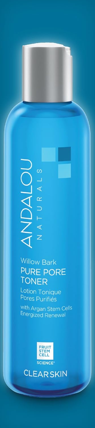 Andalou Naturals Toner Ounces, Willow Bark Pure Pore, 6 Fl Oz : Facial Cleansing Products : Beauty & Personal Care