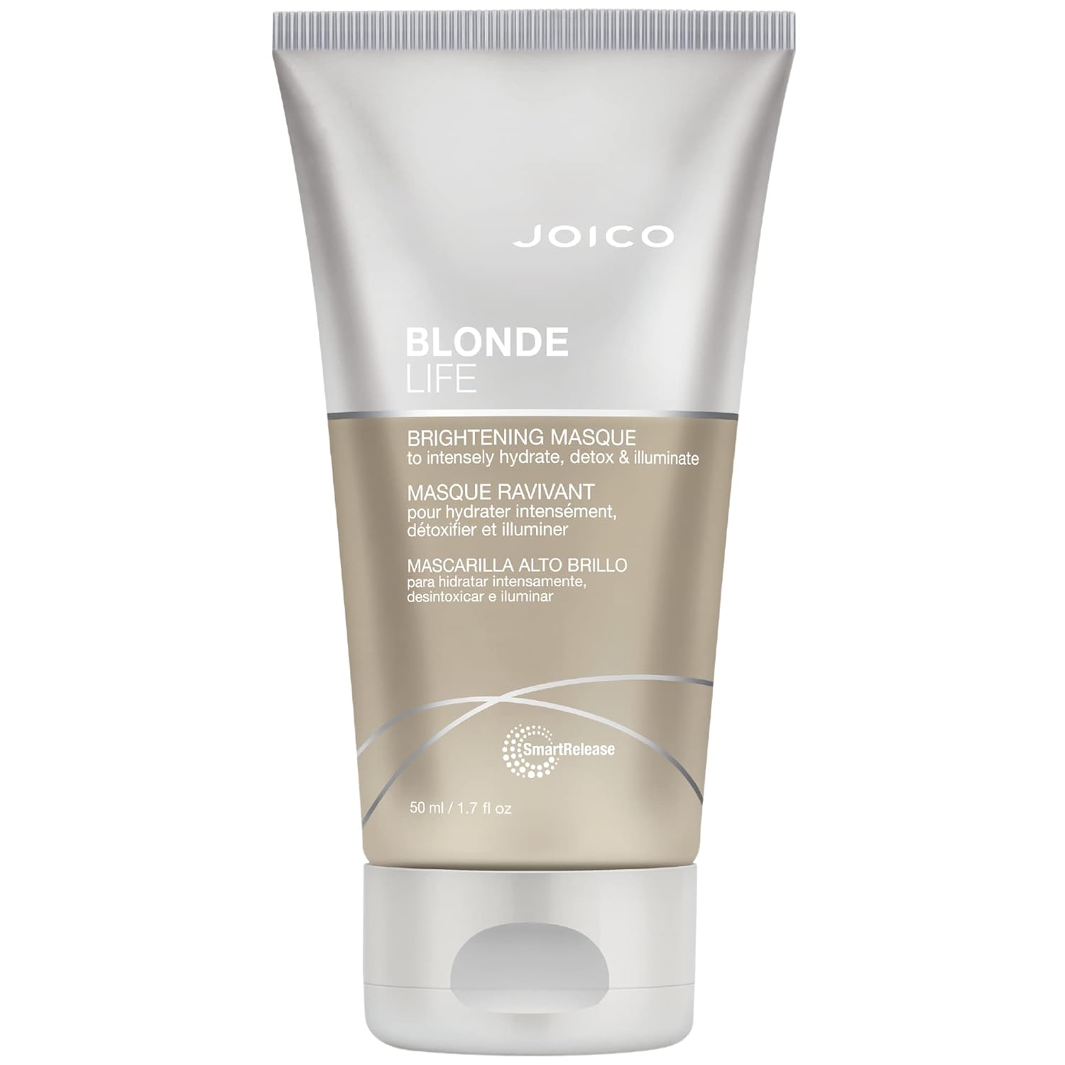 Joico Blonde Life Brightening Masque | For Blonde Hair | Instant Hydration | Neutralize Chlorine & Detoxify Hair | Add Softness & Smoothness | Sulfate Free | Fortified With Monoi & Tamanu Oil