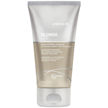 Joico Blonde Life Brightening Masque | For Blonde Hair | Instant Hydration | Neutralize Chlorine & Detoxify Hair | Add Softness & Smoothness | Sulfate Free | Fortified With Monoi & Tamanu Oil
