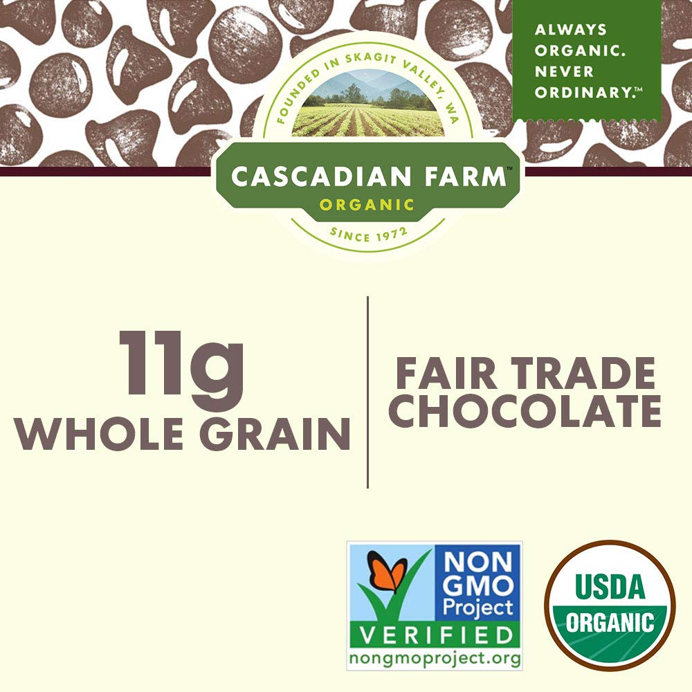 Cascadian Farm Organic Chocolate Chip Chewy Granola Bars, 6 Bars, 7.4 oz : Books