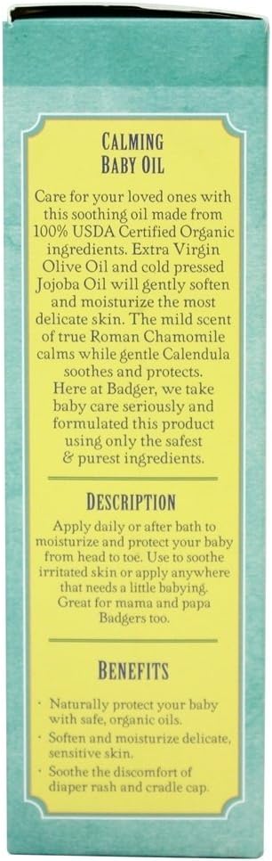 Badger Baby Oil 4z Size 4z Badger Baby Oil 4z : Baby