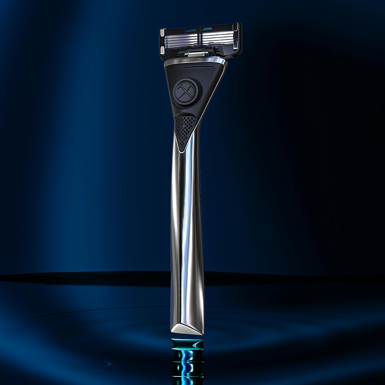 Dollar Shave Club | Heavy Metal Shave Kit | Heavy-Duty Razor Handle, 6 Blade Razor Blade Refills, and Razor Cover | Precision Razor Shave Kit, Shaving Kit, Grooming Kit, Razor Set : Beauty & Personal Care