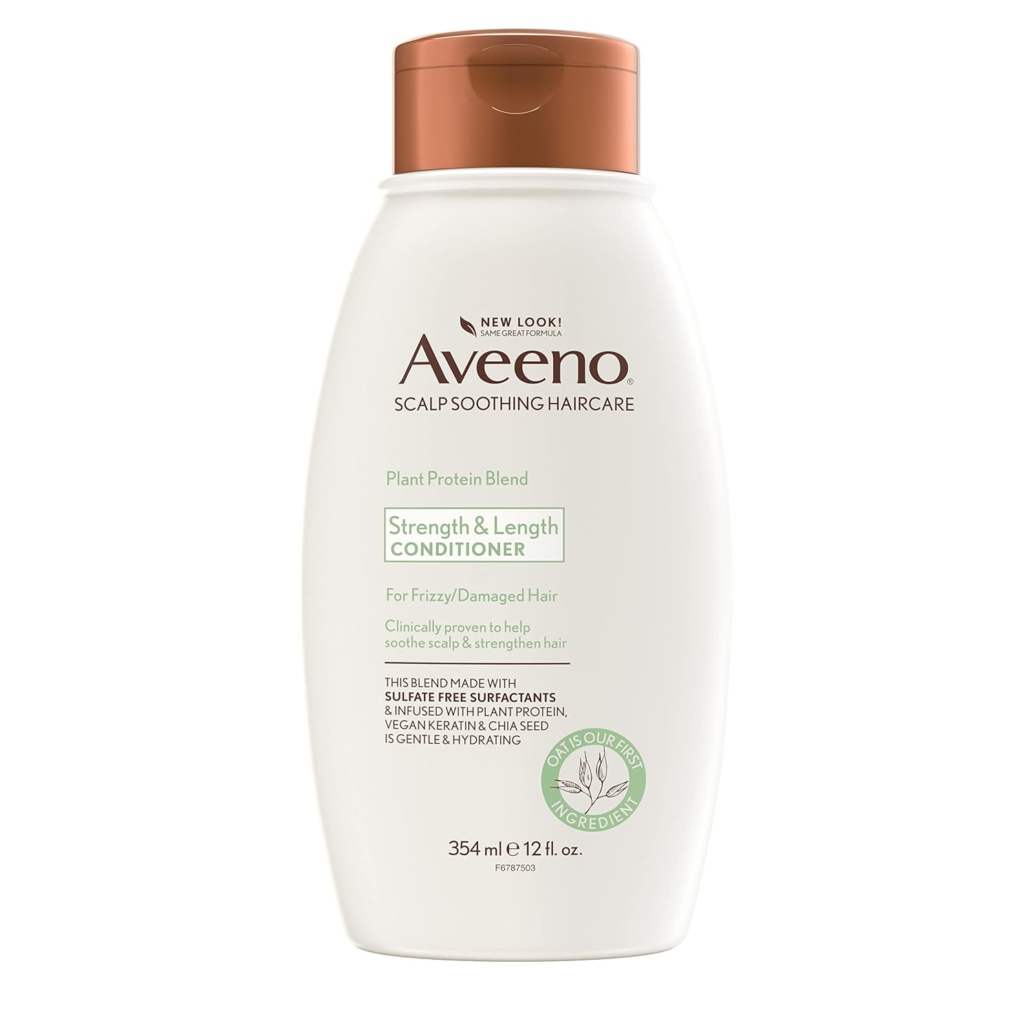 Aveeno Plant Protein Blend Conditioner, For Strong Healthy-Looking Hair, 12 Fl Oz