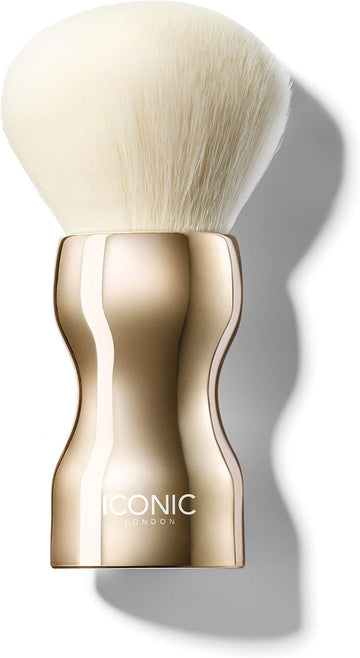Iconic London Tan & Buff Brush | Kabuki Brush For Tanning | Fake Tan Applicator For Liquid, Mousse, Gel And Powder