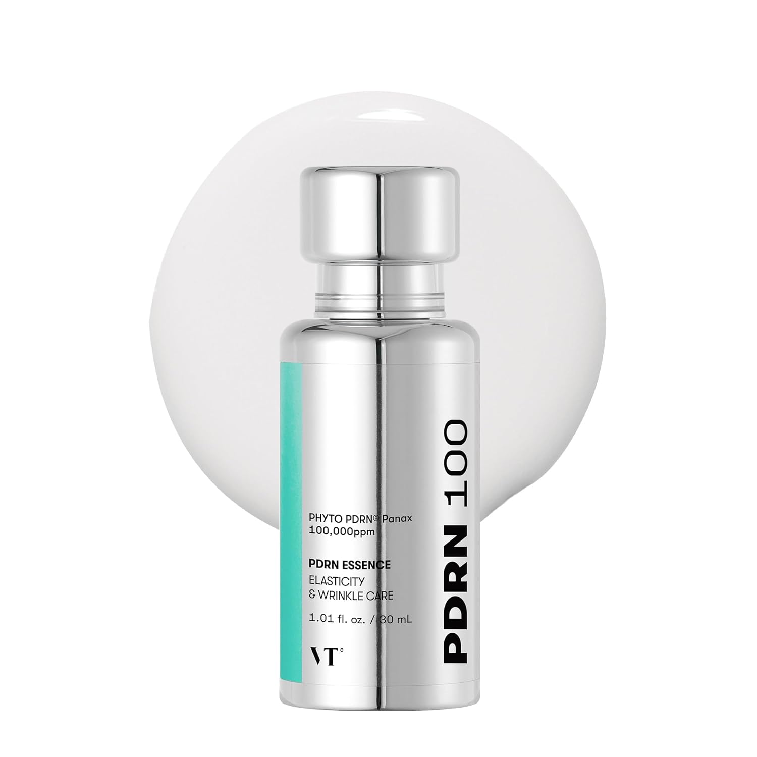 Vt Cosmetics Pdrn 100 Essence, Intensive Glow Serum, 100,000Ppm Vegan Pdrn, Skin Restoration & Plumping, Hydrating & Moisturizing, Firming, Fine Lines, Korean Skincare 1.01 Fl. Oz