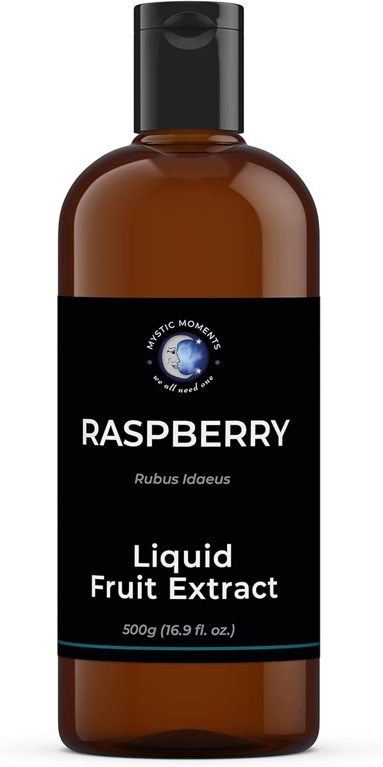 Mystic Moments | Raspberry - Liquid Fruit Extract 1Kg | Perfect For Skin Care, Creams, Lotions And Diy Beauty Products Vegan Gmo Free