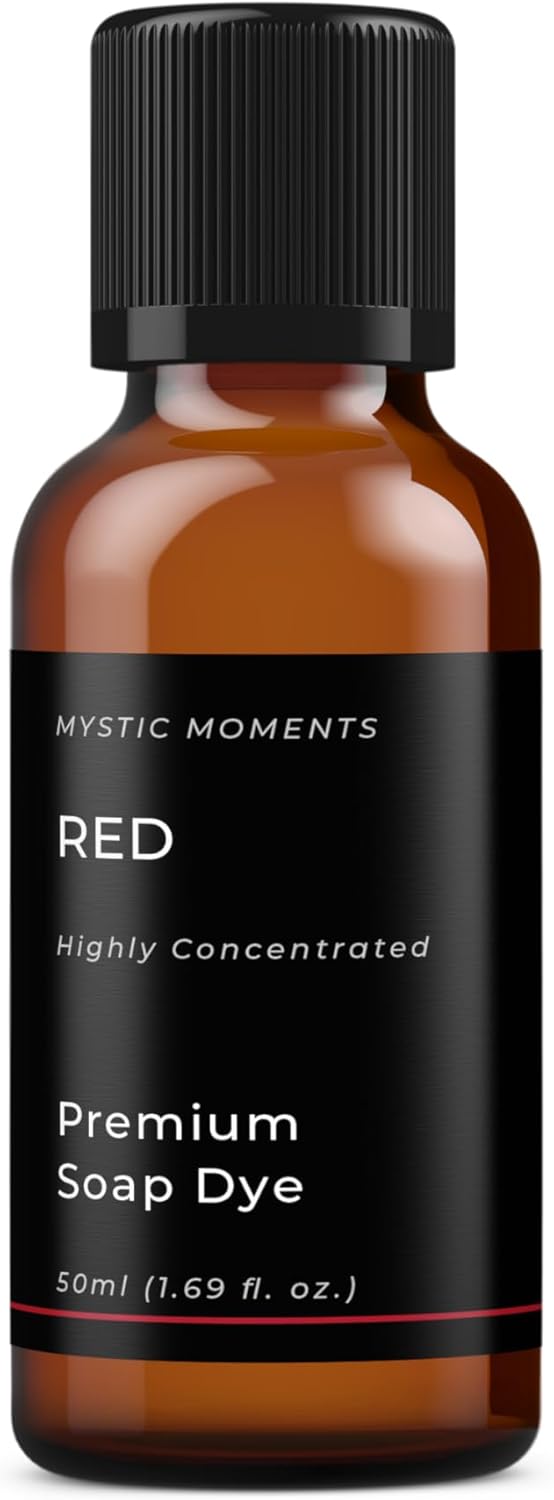 Mystic Moments | Red - Highly Concentrated Soap Dye 50ml | Perfect for Soap Making, Creams and Lotions : Amazon.co.uk: Health & Personal Care