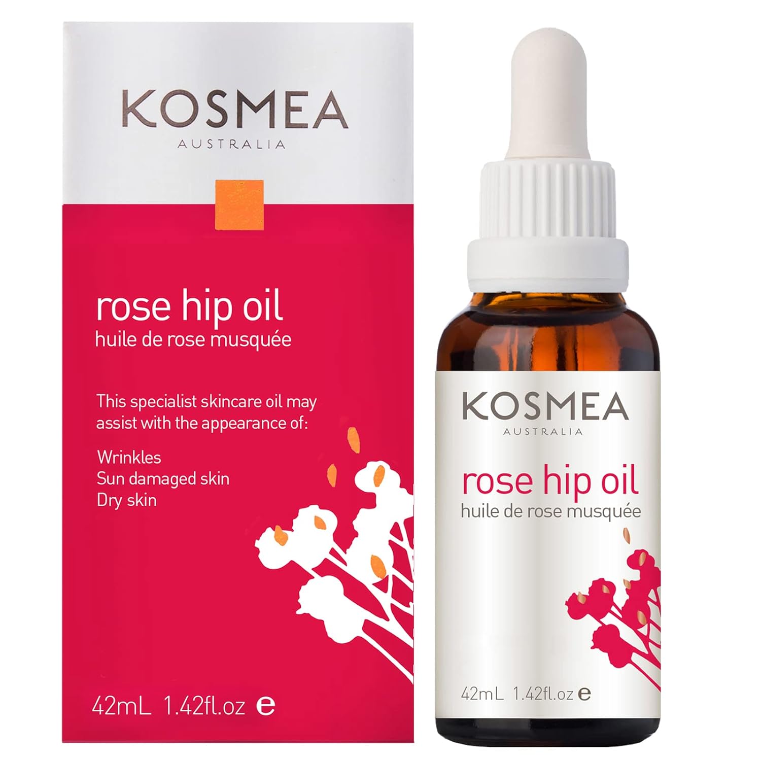 Rosehip Oil – Sustainably Harvested, Anti-Aging Benefits For Face & Body – Premium Quality Oil Using The Entire Fruit, Seed & Skin - 1.42 Fl Oz