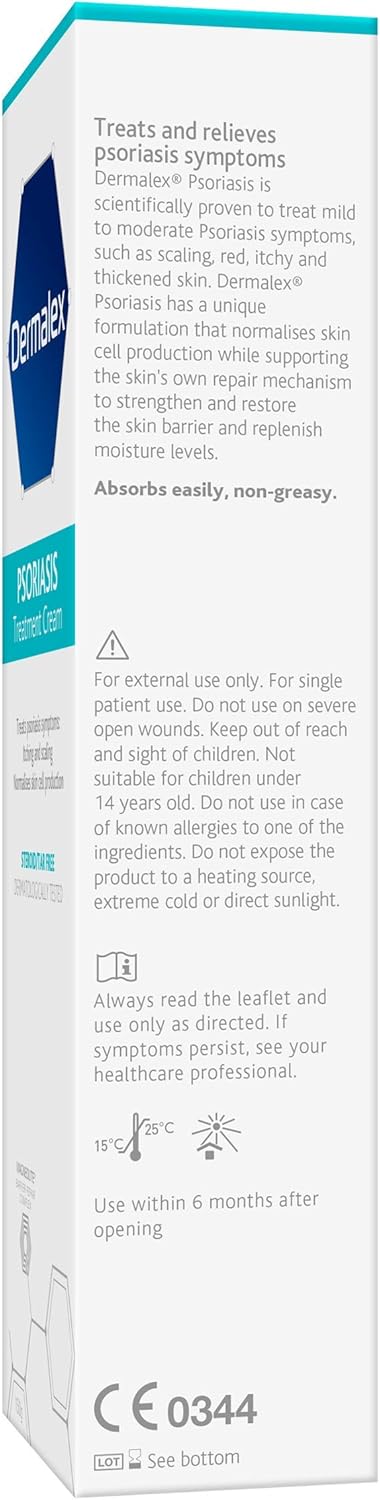Dermalex Psoriasis Treatment Cream – Clinically Proven to Treat Mild to Moderate Symptoms of Psoriasis – 150 g : Amazon.co.uk: Health & Personal Care