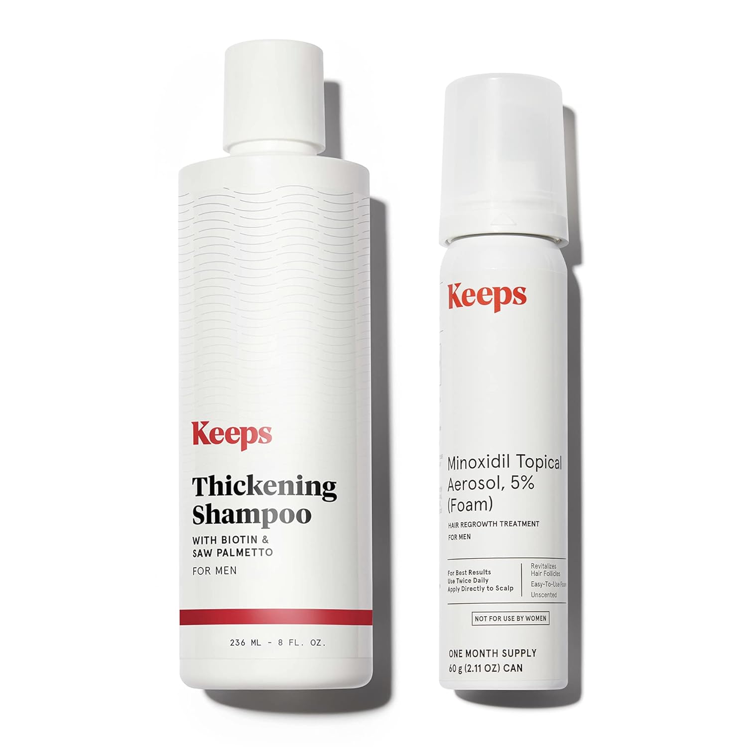 Keeps Minoxidil Foam and Thickening Conditioner Bundle for Hair Growth