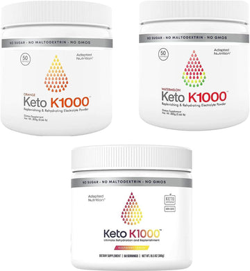 Hi-Lyte Keto K1000 Electoryle Powder 3 Pack Bundle | Hydration Powder Drink Mix | No Maltodextrin Or Sugar | Boost Enerergy & Beat Leg Cramps