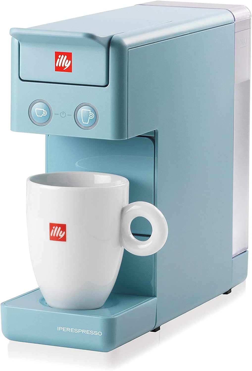 Illy Y3.3 Espresso Machine, Single Serve Coffee Machine for IperEspresso Capsules, Single Cup Espresso Maker, 19bar (Cape Town Blue): Home & Kitchen