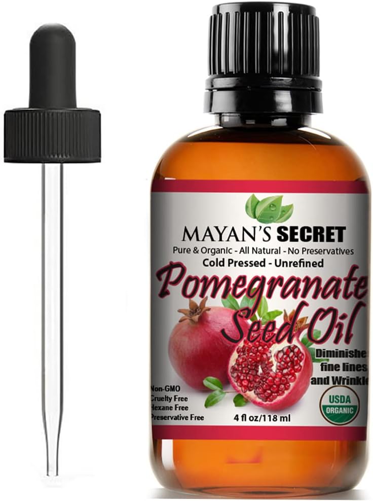 Mayan'S Secret Sunflower Seed Oil - 4Oz Size | All Natural Cold Pressed Usda Certified Organic - High Linoleic| Daily Or Nighttime Regimen Large 4Oz Amber Glass Bottle & Glass Dropper. : Health & Household