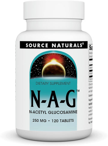 Source Naturals N-A-G 250 Mg N-Acetyl Glucosamine For Joint Support And Intestinal Lining - 120 Tablets