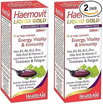 Healthaid Haemovit Gold Tonic Liquid 200Ml (Pack Of 2)