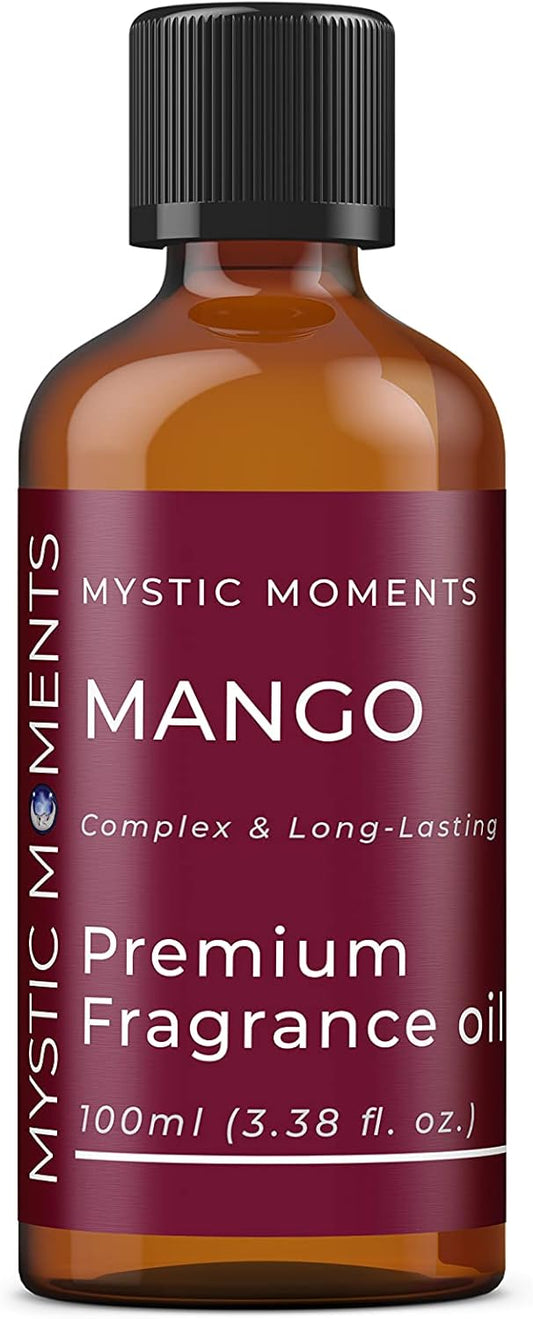 Mystic Moments | Mango Fragrance Oil - 100ml - Perfect for Soaps, Candles, Bath Bombs, Oil Burners, Diffusers and Skin & Hair Care Items