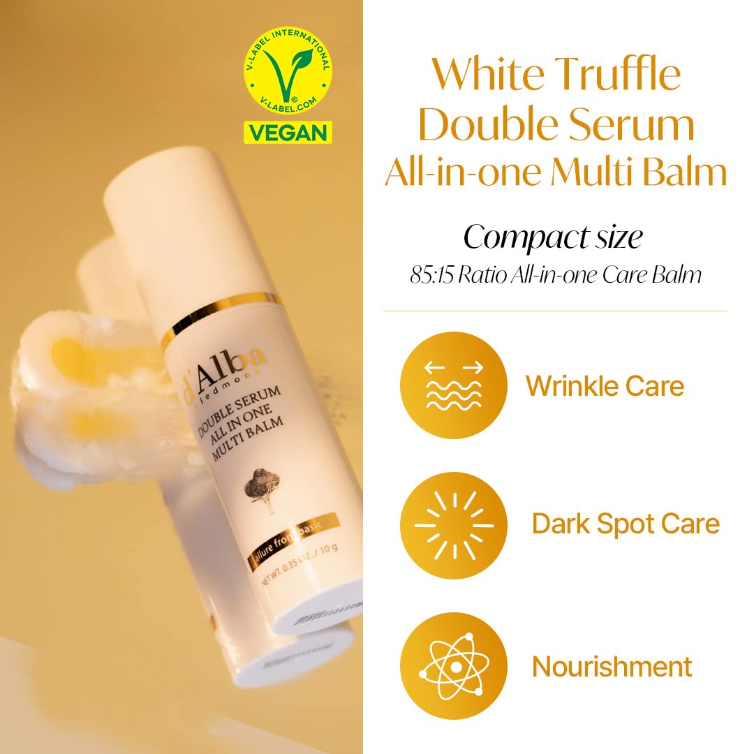 d'Alba Italian White Truffle Vegan Gift Set for HER, Holiday Gift Set, First Aromatic Spray Serum & All in one Multi Balm, Vegan Skincare, Suitable for All Skin Types : Beauty & Personal Care