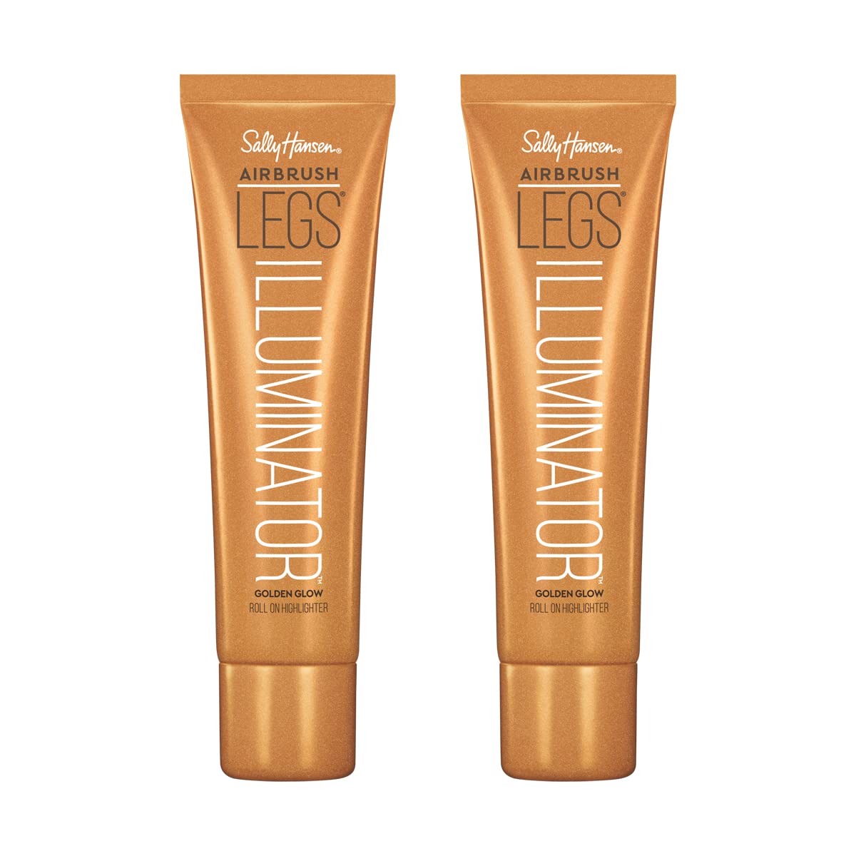 Sally Hansen Airbrush Legs® Illuminator™, Leg Makeup, Golden Glow, Easy Application, Flawless Looking Legs, Rollerball Applicator