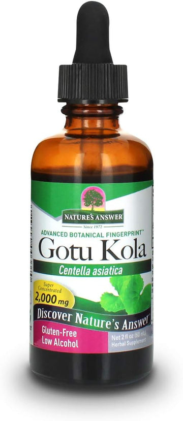 Nature'S Answer Gotu Kola Herb With Organic Alcohol, 2- S | Dietary Supplement | Supports A Healthy Immune System | Made In The Usa