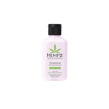 Hempz Pomegranate Herbal Body Moisturizer 2.25 Oz - Paraben-Free, Anti-Aging, Hydrating Cream For All Skin Types