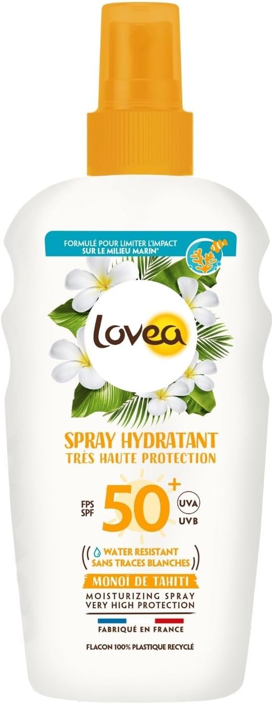 Lovea Moisturising Sun Protection Spray Monoï De Tahiti - 150 Ml (Spf 50)