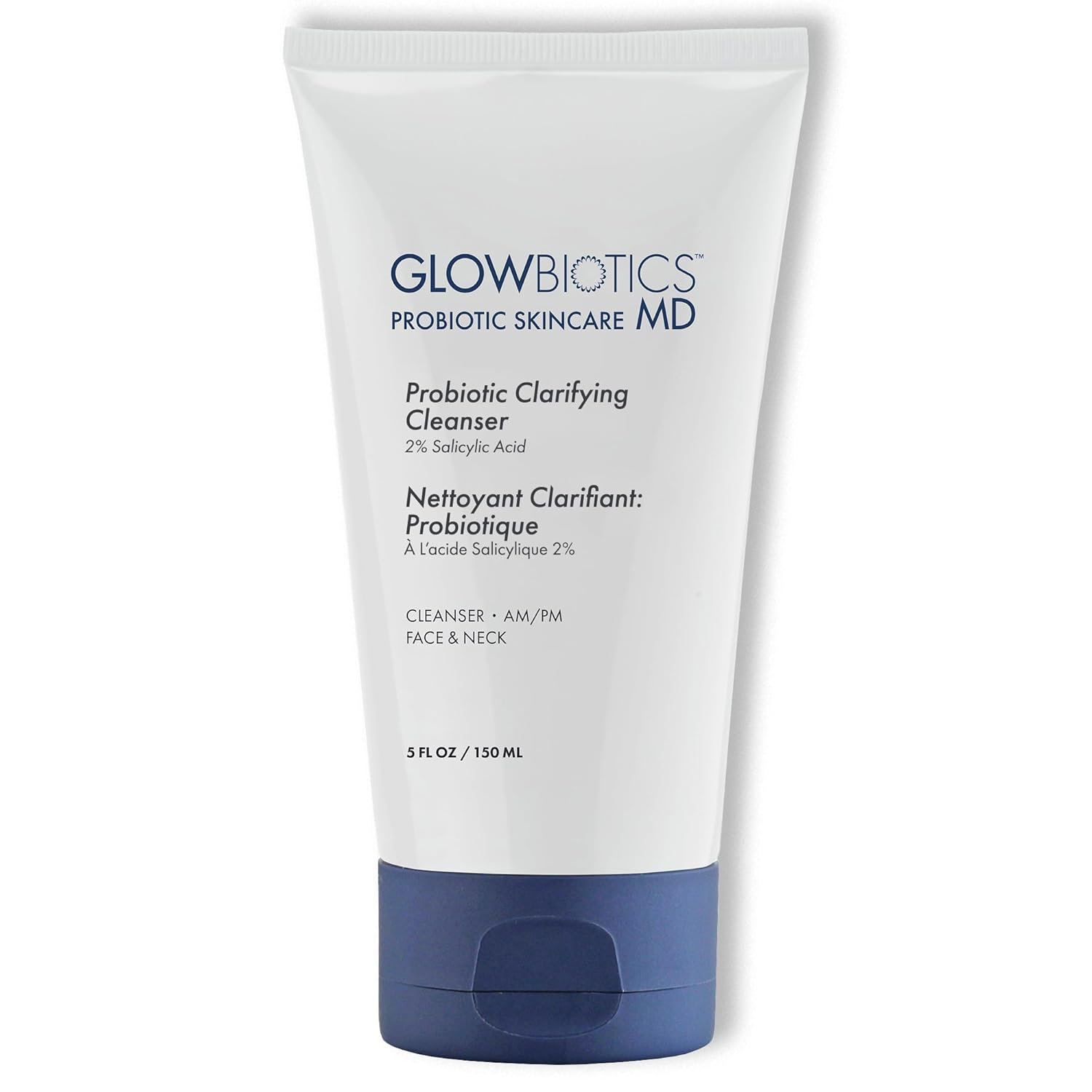 Glowbiotics Probiotic Acne Treatment Cleanser: Foaming Face Wash, Salicylic Acid Acne Control, Oily Skin Solution With Ceramides & Niacinamide, 10 Fl Oz