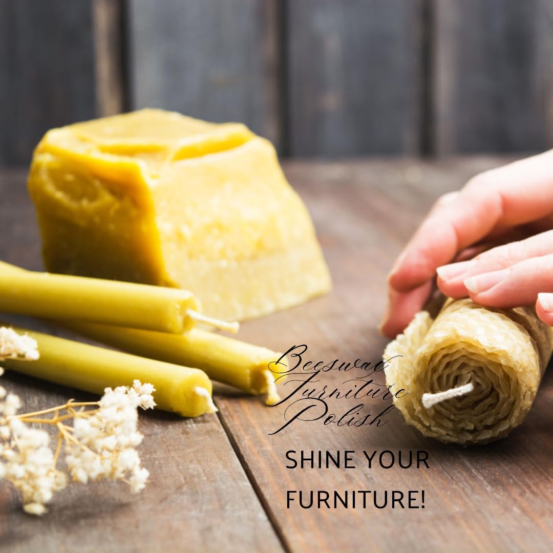 Benami Beeswax Unscented Beeswax Furniture Polish - Enrich and Protect Furniture, Cabinets, Cutting Board and Butcher Block : Health & Household