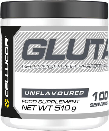 Cellucor Cor-Performance Glutamine Powder Unflavoured 100 Servings (510G) | L Glutamine Powder For Muscular Post Workout Recovery | Gym Supplements For Replenishing Amino Acids