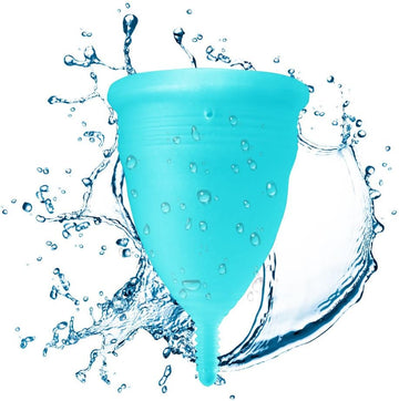 Blossom Menstrual Cup! Say No to Tampons | Get Blossom Cups for Menstrual Days| Period Cup, Reusable Menstrual Cup, Silicone Cup (Blue, Small Menstrual Cup)