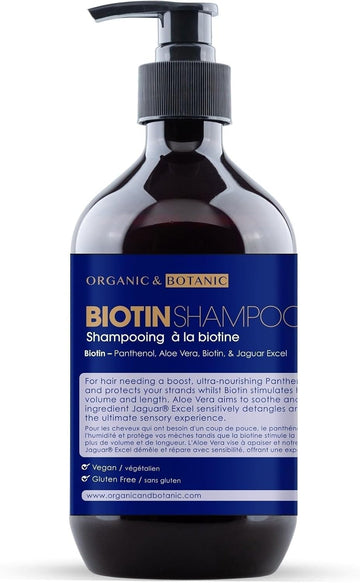 Organic & Botanic Biotin Conditioner 500Ml | Shampoo For Dry, Dull Hair. Helps Against Premature Hair Loss And Graying