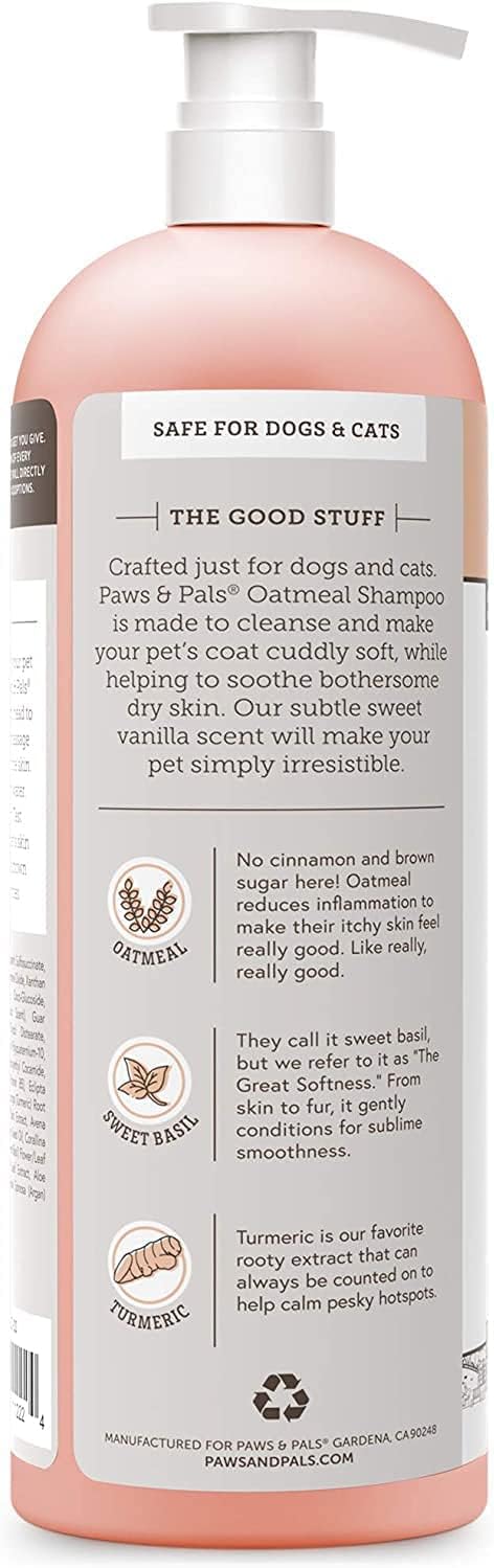 6-in-1 Dog Shampoo and Conditioner for Itchy Skin, Made in USA - 20oz Vet Formula Natural Medicated Best for De-Shedding, Itch Relief, Smelly Odor, Dry Sensitive Skin - Dogs & Cats Oatmeal Pet Wash : Pet Supplies