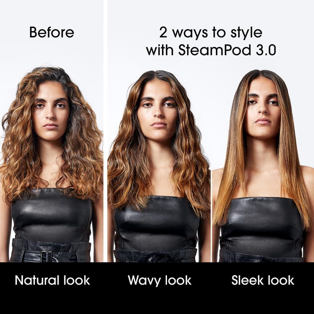 L'Oréal Professionnel Steam Hair Straightener & Styling Tool, For All Hair Types, SteamPod 3, UK Plug : Amazon.co.uk: Beauty