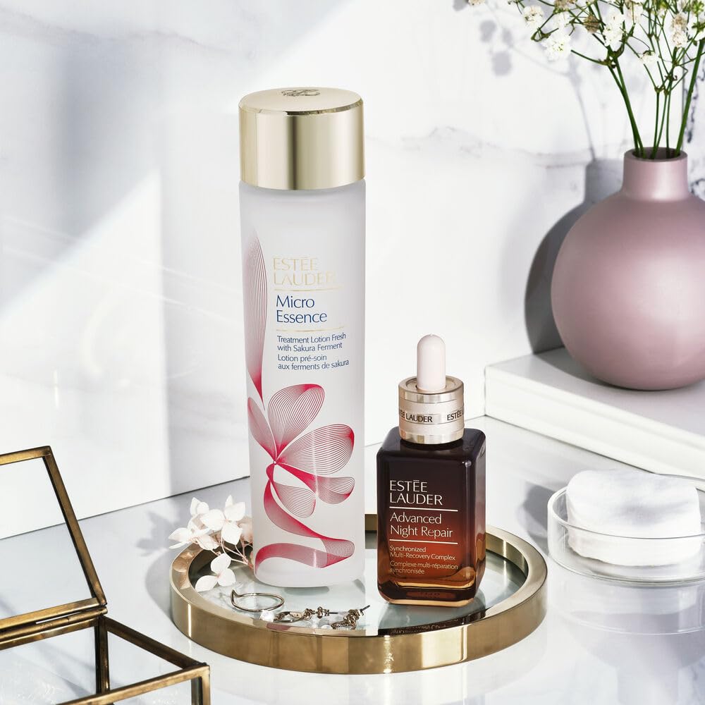 Estée Lauder Micro Essence Treatment Lotion Toner Fresh With Sakura Ferment | Hydrating & Soothing + Skin Barrier Repair, Travel Size, 1 Fl Oz : Beauty & Personal Care