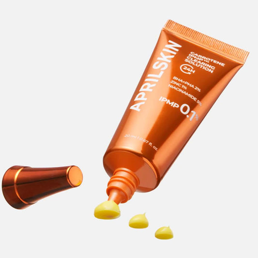 APRILSKIN Carrotene IPMP™ Clearing Solution || Quickly soothes troubled areas and helps clear blemishes | Formulated with BHA, AHA, Niacinamide & Zinc Oxide | Vegan, Cruelty-Free (0.67fl.oz.)