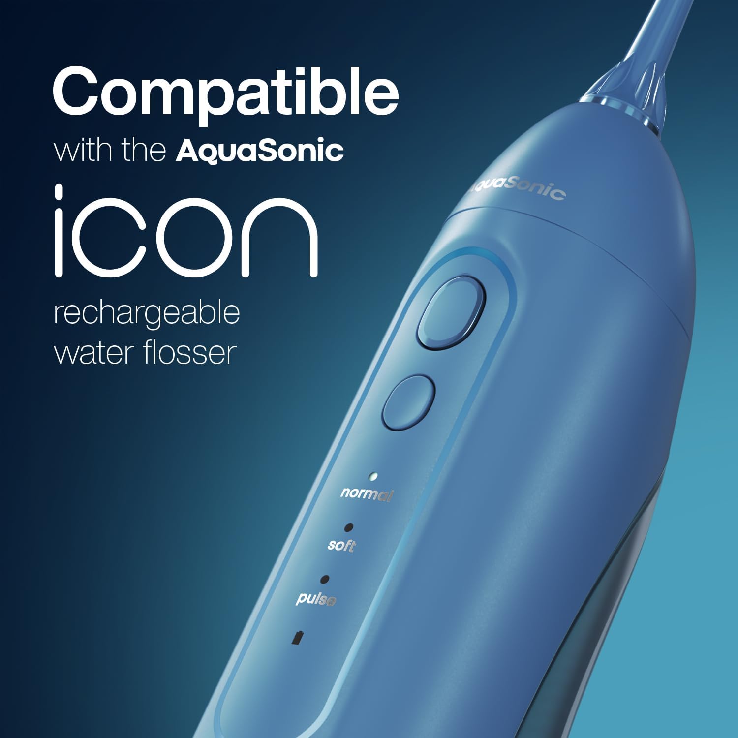 Aquasonic Icon Water Flosser Replacement Tips – 5 Tips, 4 Tip Types: Standard, Periodontal, Orthodontic & Tongue Scraper - Genuine, Authentic Parts (Stone) : Health & Household