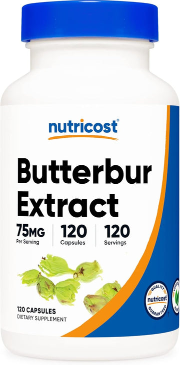 Nutricost Butterbur Extract Capsules (75mg) 120 Capsules - Gluten Free, Non-GMO, Vegetarian Friendly