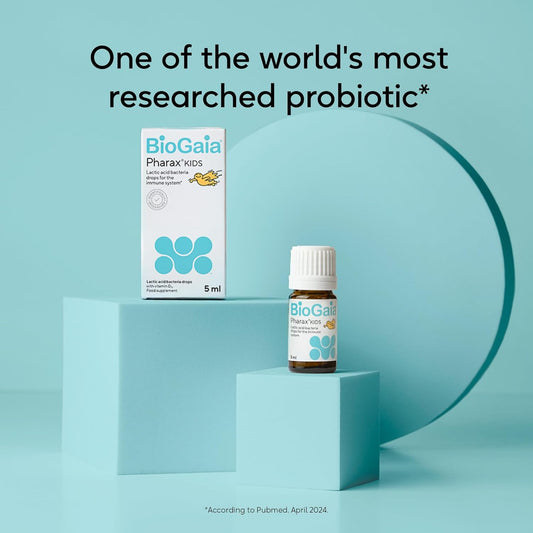 Biogaia Pharax Drops For Kids | Probiotic Supplement With 100 Million Live L. Reuteri And Vitamin D | Gut And Immune Support For Children And Toddlers