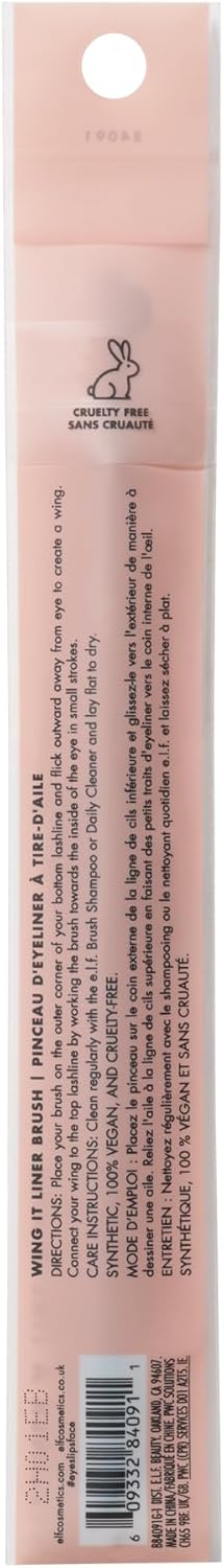 e.l.f. Wing It Liner Brush, Curved Eyeliner Brush For Creating Winged Eyeliner, Easy Control Handle, Made With Synthetic, Cruelty-free Bristles : Amazon.co.uk: Beauty