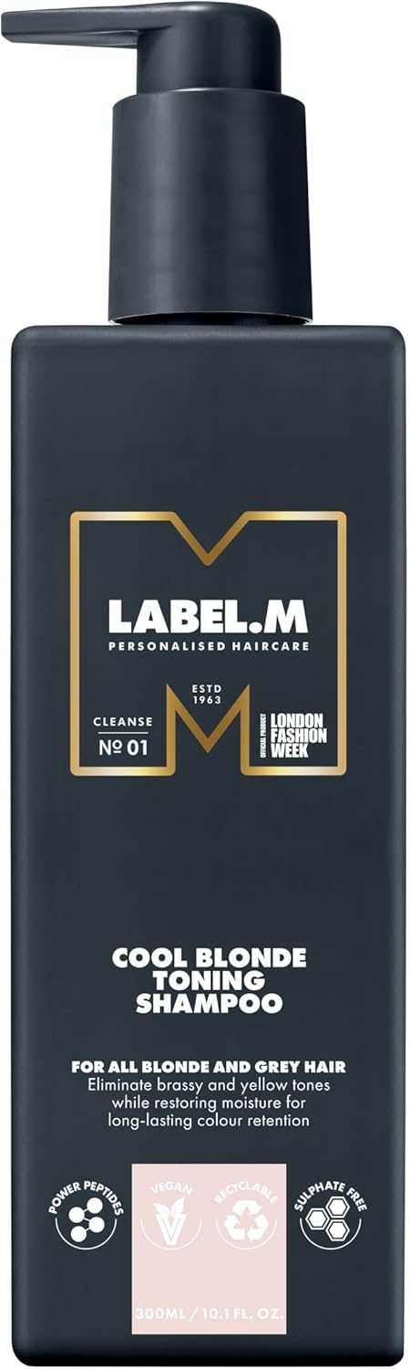 Label.M Cool Blonde Toning Shampoo 300Ml – With Recyclable Pump