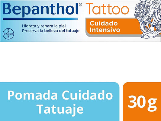 BEPANTHOL Panthenol Cream - Hydrates & Repairs Post-Tattoo Skin - Preserves Tattoo Beauty - 30g - Preservative & Unscented Free