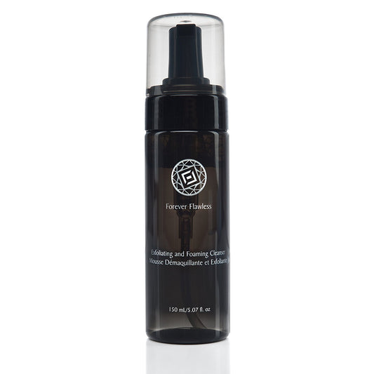 Forever Flawless Exfoliating And Foaming Face Cleanser And Makeup Remover With 100% Natural Diamond Powder, Deep Clean For Women And Mens Pores Ff17, (150 Ml)