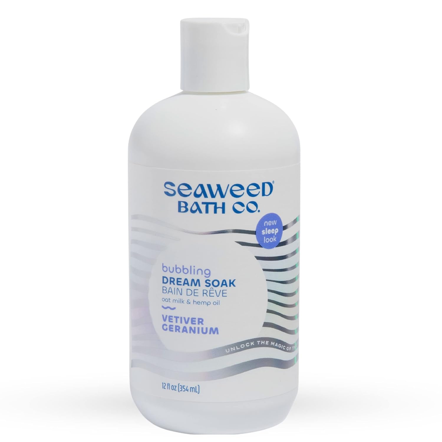 Seaweed Bath Co. Bubbling Muscle Soak, Tea Tree Lavender Scent, 12 Ounce, Sustainably Harvested Seaweed, French Sea Clay, Arnica